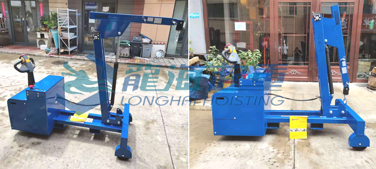 配重式全電動液壓小吊機實物圖